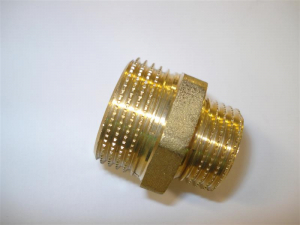 НИПЕЛ РЕДУКЦИЯ МЕСИНГ ЖЪЛТ ММ 3/4'' x1/2''