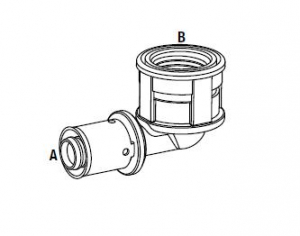 КОЛЯНО АДАПТОР ПРЕС Ж 26X3/4" PPSU VALSIR ИТАЛИЯ