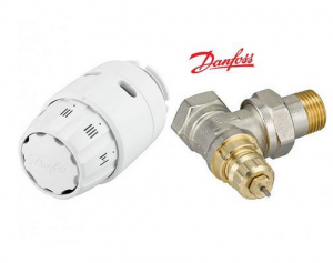 К-КТ DANFOSS ЪГЛОВ ТЕРМОСТАТИЧЕН РАДИАТОРЕН ВЕНТИЛ  RA-FN 1/2"С ТЕРМОГЛАВА RAS-C2 CLICK 013G5143