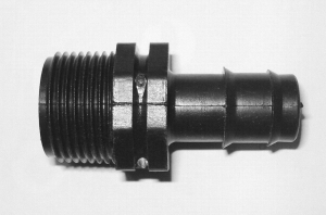 АДАПТОР ПЛАСТМАСОВ ЗА ПОЛИВНА СИСТЕМА 16x3/4" М